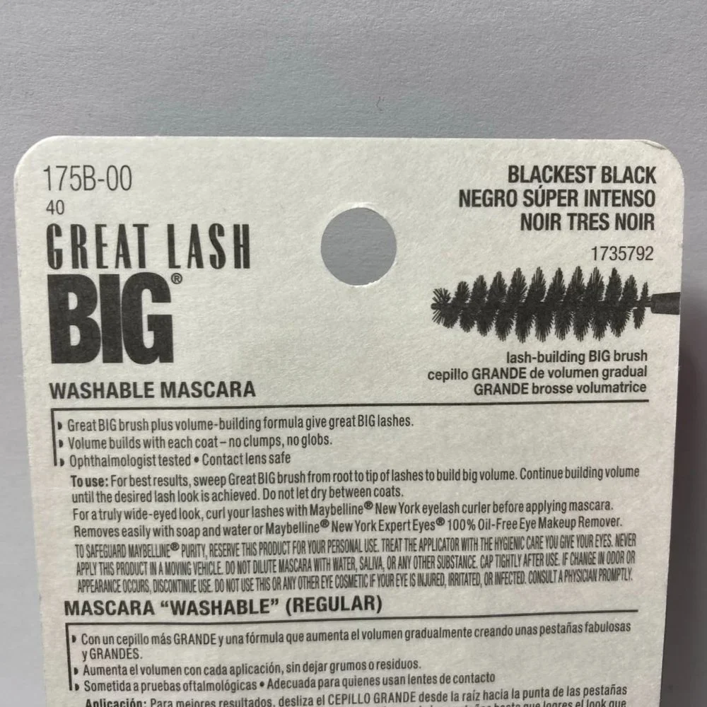 Maybelline Big Mascara 130 Blackest Black